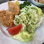 割烹旅館東京湾 - 金鯵刺身とフライセット定食(ご飯大盛)