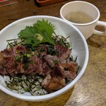 Furansu Tei - 【2019/5】ステーキ丼140g(実物)