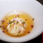 エクアトゥール - オマールブルー、白身魚、青柚子皮