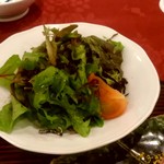 つるや旅館 - 【2019.5.4(土)】焼き物…軽井沢産ベビーリーフ、塩昆布、アボカドオイル、オリーブオイル