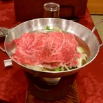 つるや旅館 - 【2019.5.4(土)】信州和牛の沢煮鍋…長野県産黒毛和牛、野菜一式