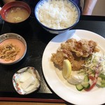 Suzukake - 塩ザンギ定食♬