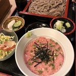 Shokushudokoro Nishiki - ネギトロ 蕎麦セット