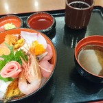 海鮮三昧 ゑびす亭 - 特上海鮮丼（1380円税別）