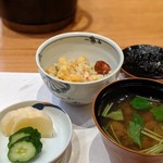 天婦羅 みやしろ - 御食事　トマトご飯のバラ天丼