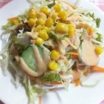 インド･パキスタン料理 ホット・スプーン - 2011-12-08　ランチ（800円）のサラダ