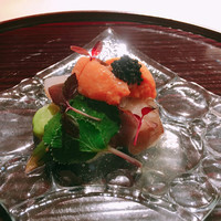 御料理 ふじ田 - ウニ、ホッキ貝、ホタテ