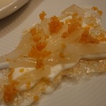 イル プレージョ - 米のテーゴレ　マスカルポーネチーズ・玉ねぎ・鮎のうるか