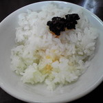 中華料理 福 - 半ライスは自家製辣油と