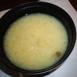 旬彩　おおかわ - なめことお豆腐の味噌汁＠2011冬