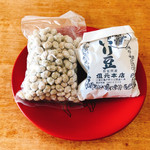 但元いり豆本店 - 砂糖大豆と塩豆 各1合220円