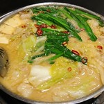 博多もつ鍋 蟻月 - 一煮立ちして食べ頃