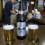 鳥よし - ビール大瓶 800円