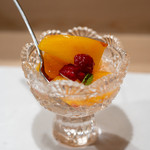 うを徳 - 2019.5 マンダリンオレンジ・マンゴー・ラズベリーのシロップ煮