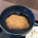 そば切り うちば - そばがきコロッケの固さが半端ない！