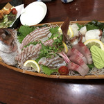 寿しの喜多八 - 祝い鯛（活けつくりで）