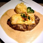 旬菜ステーキ処 らいむらいと - らいむらいと風チーズハンバーグ