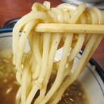 龍神麺 - 豚骨のトロトロ汁が太い麺に絡まってうんまい