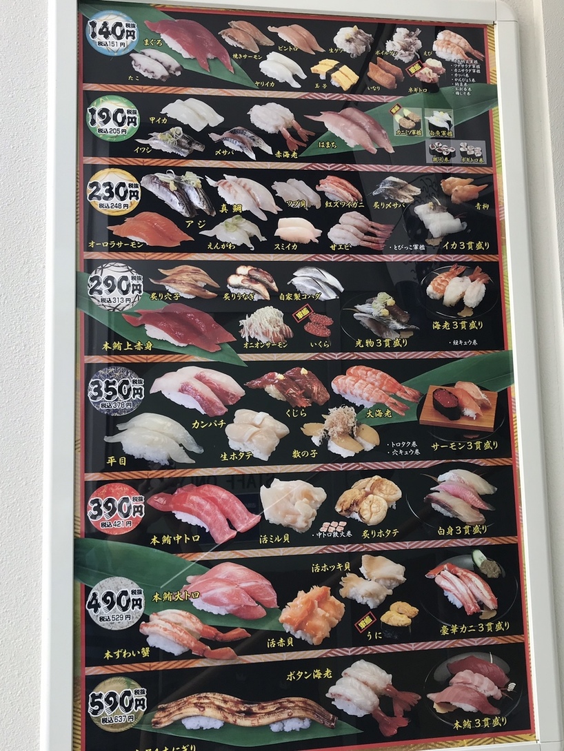 メニュー写真 : すし松 西荻窪店 - 西荻窪/回転寿司 | 食べログ