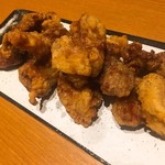 Izakaya Shin - 林SPFポークの唐揚げ ¥？  シェフに無理を言って作ってもらったジャンクで贅沢な一品。噛んだ時の脂が甘く、ブランド豚の良さを感じます。普段はトンカツでしか食べてませんが、とても美味しかったです。