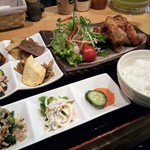檜葉 - 唐揚げ定食1200円