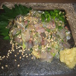 和菜 やなぎ  ふぐ はも - 鯵のなめろう