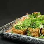 Fried sorghum tofu