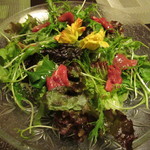 鮪や にばんめ - 自家栽培のお野菜を使ったカルパッチョ
