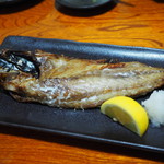 寿司店漁火 - アジの塩焼き　半身
