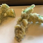 鮨 玉かがり 天ぷら 玉衣 - グリーンアスパラ