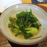 寛幸 - 千葉鮑、山菜　出汁餡掛け