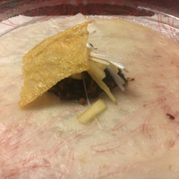 創作中華 一之船入 - 牛肉の中国味噌と湯葉のクレープ包み(包む前の写真)