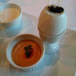 オーベルジュ・オー・ミラドー - キャビアのせ温泉卵