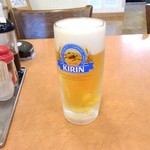 レストランけやき - 風呂上がりの生ビール