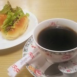 カフェテラスモンフレール - モーニングセット450円 Ｂオーブンサンド コーヒー