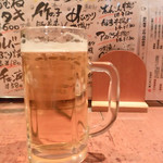 鳥八 - 生ビール（小）