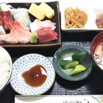 地魚食道 瓢 - 刺身定食1,450円