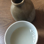 手打そば　稜庵 - 蕎麦湯