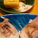 築地寿司清 - 焼き蛤と、厚焼き玉子