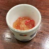 虎峰 - くらげの冷製　紅芯大根