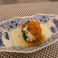 日本料理 晴山 - 菊菜のおひたし