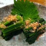 炭火焼鳥ていじ - ほうれん草のお浸し