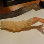 天ぷら 元吉 - ③小海老（これがもう1本来ました）