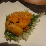 天ぷら 元吉 - ⑨大葉ウニ