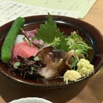 とく山 - お造り とり貝ほか