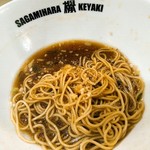 Sagamihara 欅 - 味が濃くなるけど、残ったスープに入れると尚美味しい。