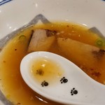 らーめん森や。 - 潮鰹そば残り汁を酒盗に酒進む