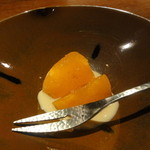 天ぷら 元吉 - ⑭デザートの柿