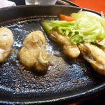 海茶屋 - 牡蠣の鉄板焼き