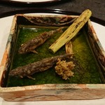 馬車道 大かわ - 稚アユと蕗味噌